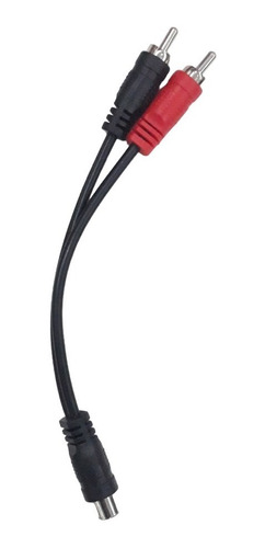 Imagen 1 de 1 de Cable Para Sonido Tipo Y De Un Jack Hembra Rca  Dos Plug Rca