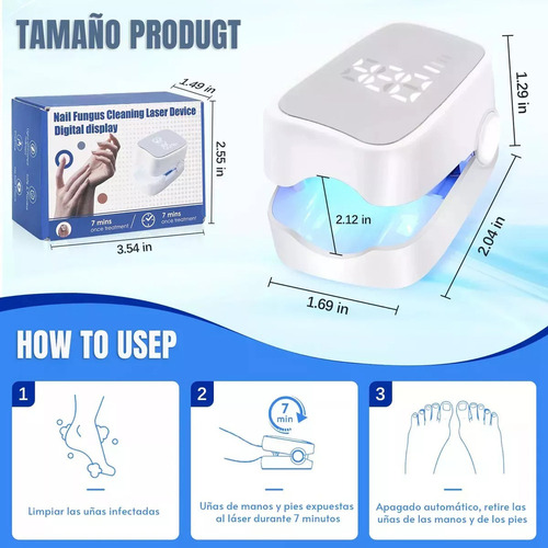 . 2 Pzs Tratamiento Láser De Hongos En Las Uñas Y