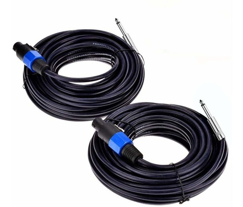 Cable Altavoz 1/4 Macho A Amplificador Awg 12 Gauge 3m 2 Uni