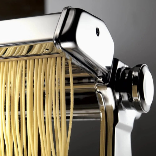Máquina De Massa Caseira Lasanha Fettuccine Talharim Cheff Cor Cromado