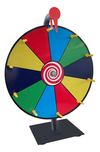 Ruleta De Mesa Prize Colors, Metal, 40 Cm, 5 Colores [u]