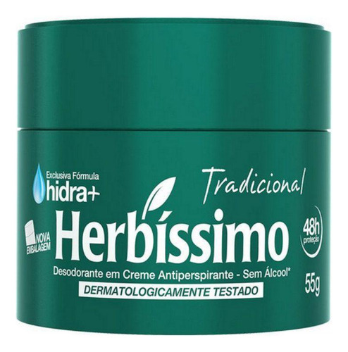 Kit Com 02 - Desodorante Creme Herbíssimo Tradicional - 55g