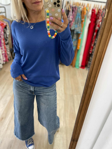 Imagen 6 de 10 de Sweaters De Hilo Colores Mujer The Big Shop