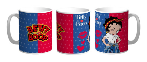 Taza De Cerámica Betty Boop Kawaii Chibi #02