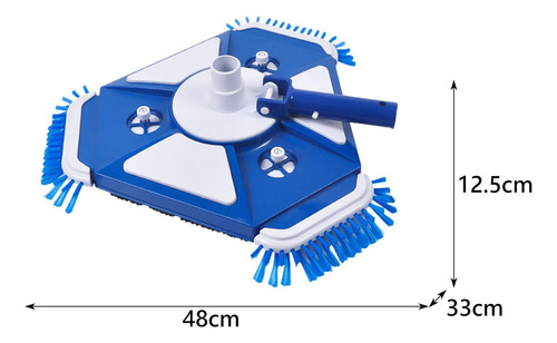 Aspiradora De Piscina, Cepillo Triangular Ponderado Con