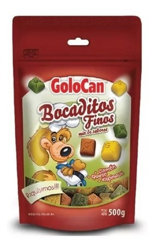 Bocaditos Finos Golocan Jyq Espinaca Golosinas Perros 500gr