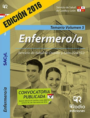 Enfermero Temario Vol 5 Servicio Salud Castilla Leon