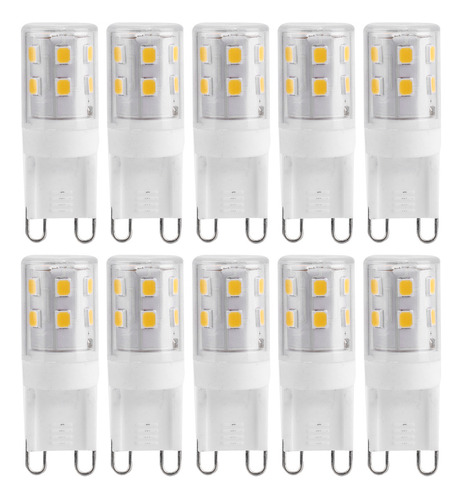 10 Bombillas Led Con Base De Cerámica G9 De 2 W, 16 Led, Par