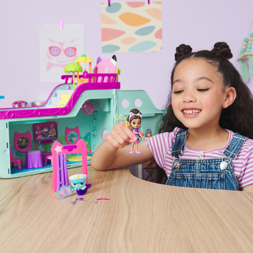 Gabby's Dollhouse,crucero Con Figuras De Juguete Para Niñas