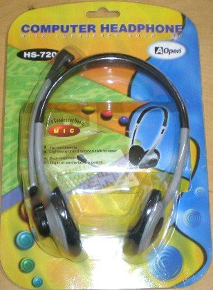 A-open Computer Auricular W Microfono  Hs-720 Viene Boom