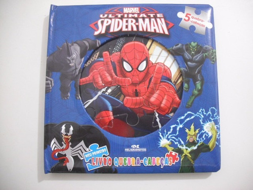 Livro Spider Man Marvel Quebra Cabeça Homem Aranha