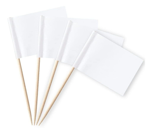 Mflagperft Blank Toothpick Flags Labeling Marking Flag Small