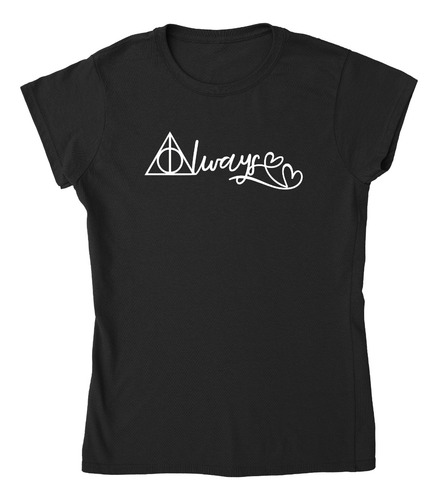Playera Negra Always Harry Potter