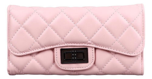 Cartera De Mujer Con Estilo Pu Rosa Para Compras Uso Diario