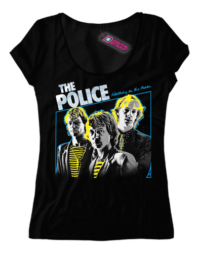 Remera Mujer The Police Walking On The Moon Rap 7 Dtg