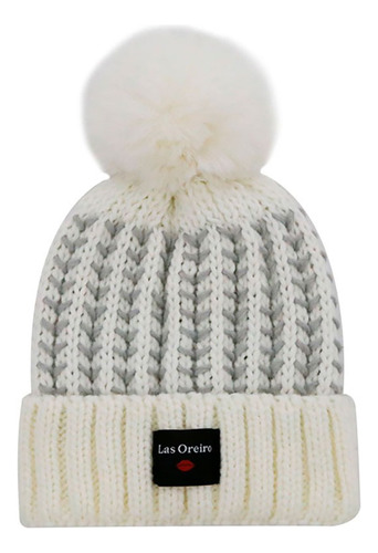 Gorro Las Oreiro C/pompon Lana Invierno Doble Capa Lubeca