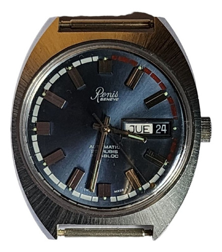 Reloj Renis Geneve 25 Rubis Incabloc Automatic Swiss Made
