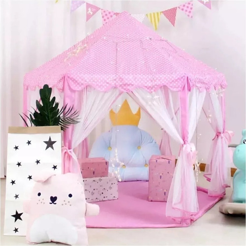 Carpa Infantil Castillo Princesa Niñas Portatil + 20 Pelotas