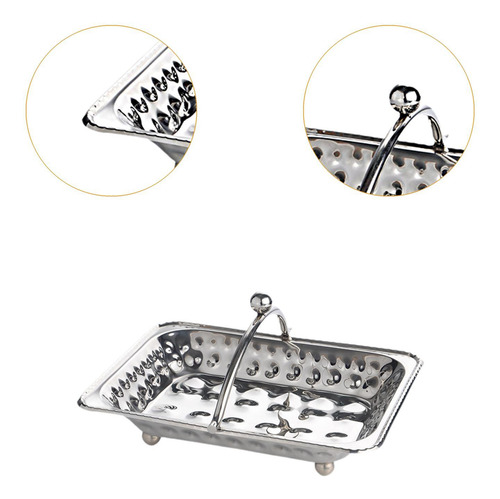 Cesta Para Servir Frutas, Bandejas Para Servilletas Con Asa,