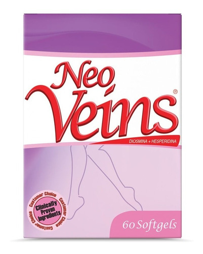 Neoveins 500mg 60 Softgels - Unidad a $1600