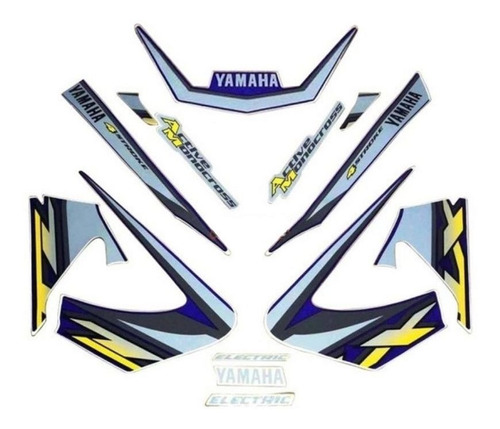 Kit Faixas Adesivos Xtz 125 03 Azul