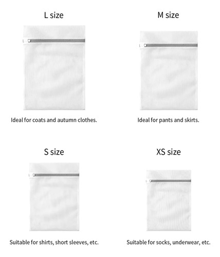 Pacote Com 10 Sacos De Roupa Suja De Malha Para Lavagens Del