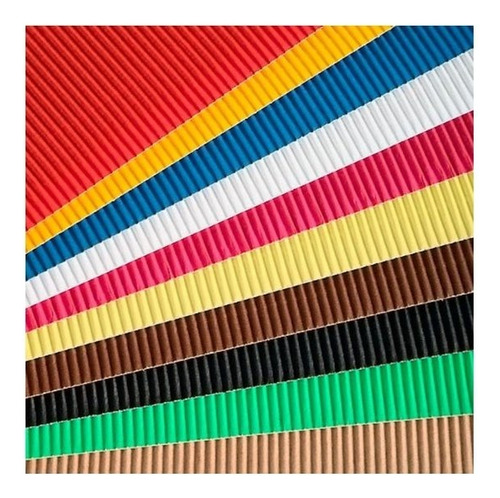 Cartón Microcorrugado Colores 50x70 Paperland (x5 Unid.)