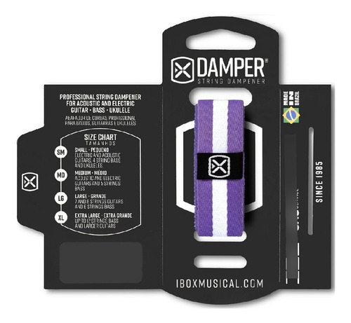 Damper Ibox Abafador De Cordas Confort Small Ll/wh