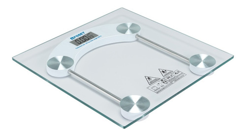 Balanza Digital Para Baño Vidrio Templado 180kg Foset Color Transparente