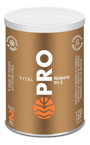 Vital Pro Super Ômega 6,9 Óleo De Abóbora E Vit. E 120 Caps Sabor Sem sabor