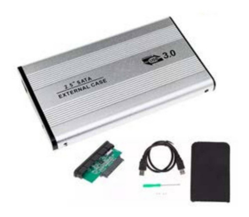 Imagen 5 de 5 de Case Cofre Disco Duro 2.5 Sata Usb 3.0 Aluminio Externo *