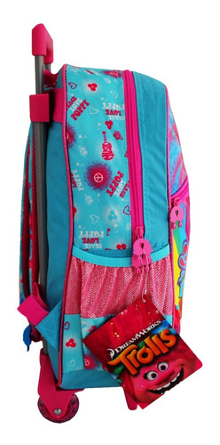 Imagem 4 de 10 de Kit Escolar Mochila Tr2238k + Estojo + Lancheira Trolls Clio