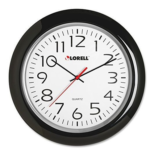 Lorell Reloj De Pared Con Números Arábigos 13  14 Pulgadas M
