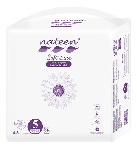 Nateen Soft Line Talle 5 X 42 Unidades Género Sin género