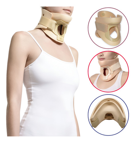 Collar Cuello Rígido Filadelfia Cervical Traqueotomía Nude / Talle G