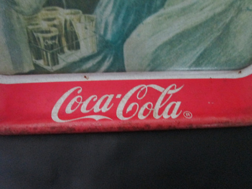 Antigua Charola De Coca-cola Juego De Beisbol En 1907 (Usado)