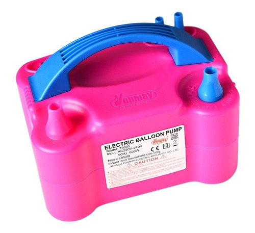 Inflador De 600 W/ Para Globos Color Rosado 