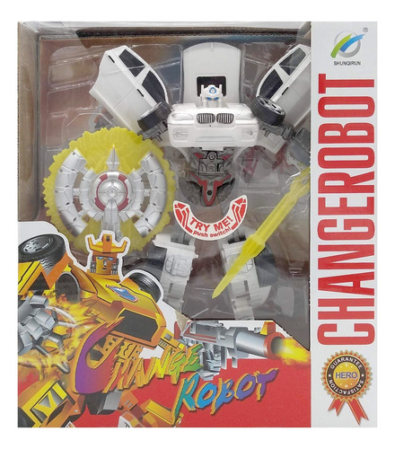 Muñeco Transformer Change Robot Juguete Auto