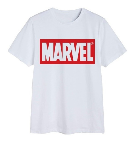 Polera  Marvel Súper Héroe Logo Iron Man Spiderman Thor