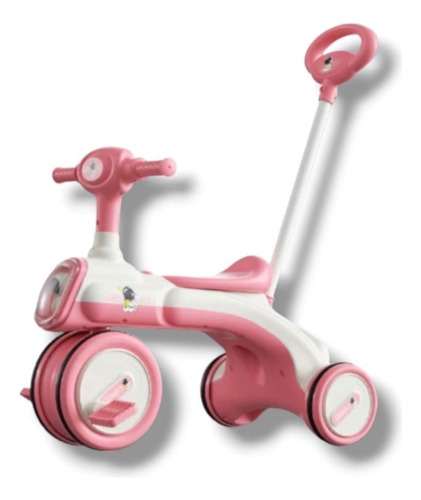 Triciclo Bicicleta Infantil Metálico Con Guía 