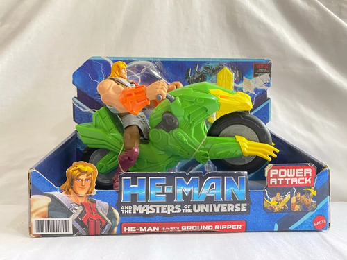 He-man Y Los Amos Del Universo Ground Ripper Con Motocicleta