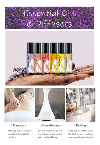 Mopoyat 100% Aceite Esencial De Lavanda De Bola 10 Ml