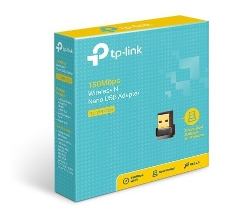 Imagen 3 de 6 de Adaptador Usb Wifi Tp-link Wn 725n Nano Adaptador Tp Link