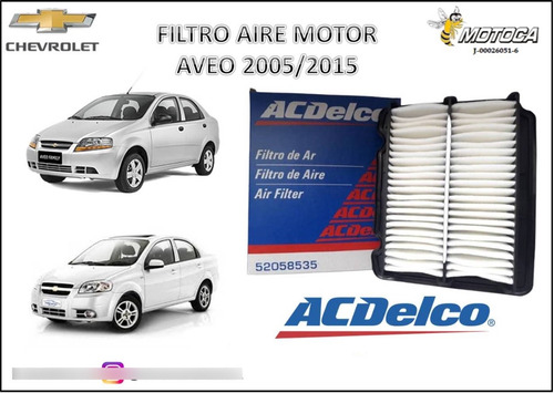 Filtro De Aire Motor Aveo - Acdelco