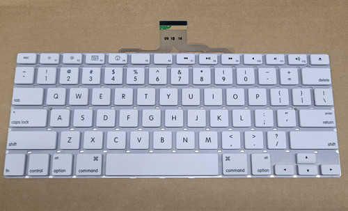Teclado Apple A1314 A1255 Peça Nova Para Reposição Conserto Branco Inglês Internacional
