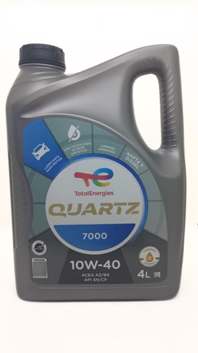 Aceite Total Quartz 7000 10w-40 Semi Sintetico 4lts Diesel