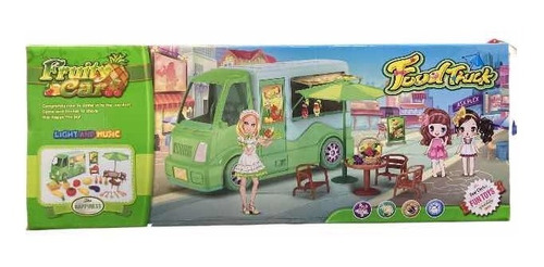 Camión De Frutas Luz Y Sonido Mini Verde Con Accesorios
