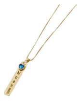 Comprar Cadena Cadenita Collar Hijos Piedra Corazón Personalizado