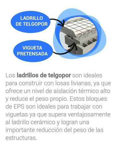 Imagen 2 de 3 de Ladrillos De Telgopor De 10x42x50 Leer Detalle