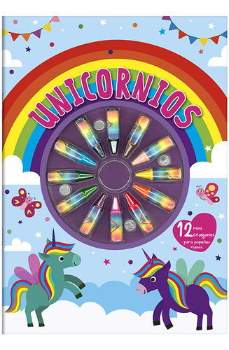 Unicornios 12 Mini Crayones 1 Tomo